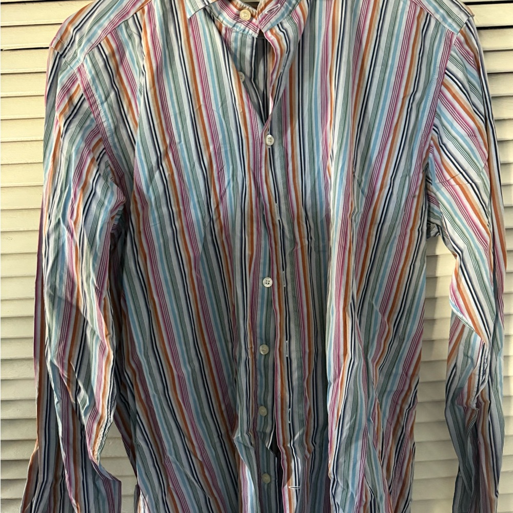 Multicolor Striped Men's Shirt